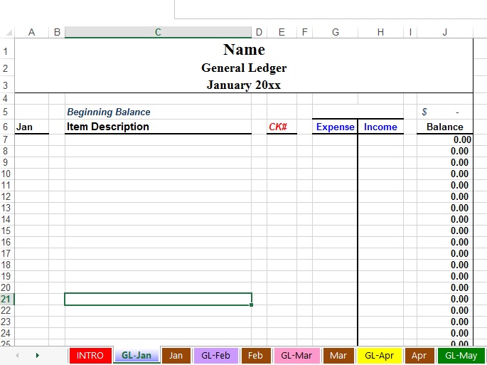 Excel Spreadsheet Template For Expenses from www.freechurchaccounting.com