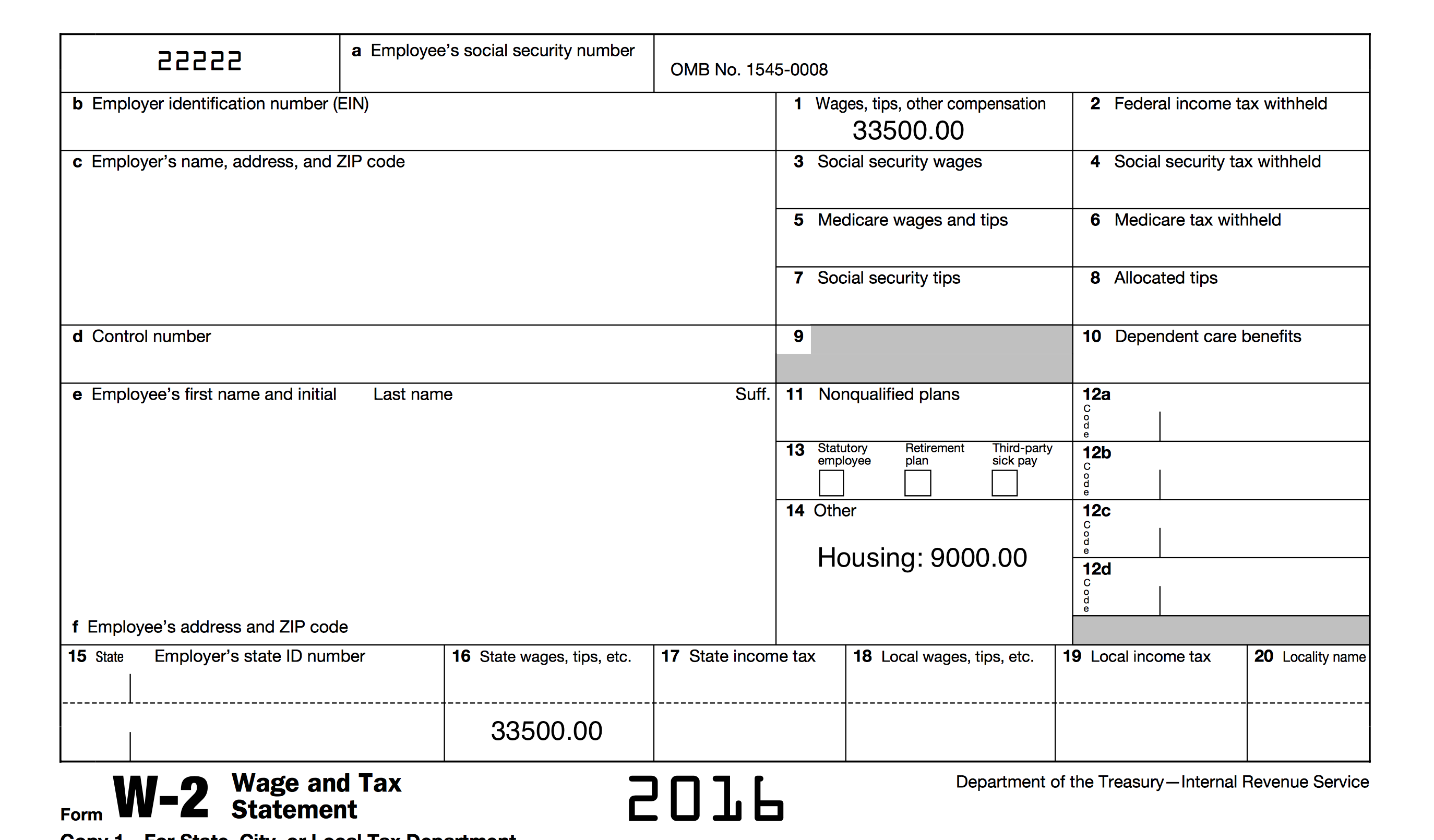 Minister Housing Allowance Worksheet